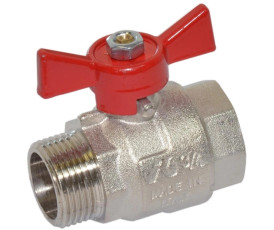 Кран кульовий Bonomi прямий для води вн-нар 7607 3/4" (76070006R) Кран кульовий Bonomi прямий для води вн-нар 7607 3/4" (76070006R)