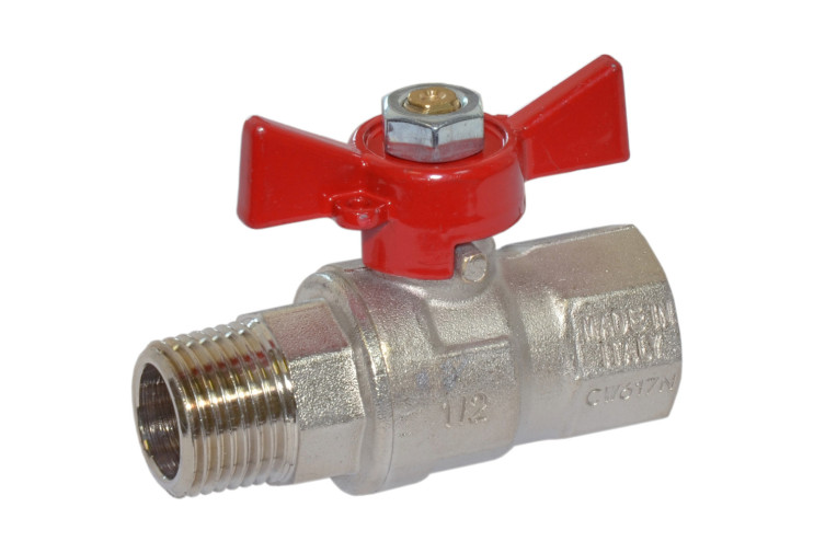 Кран кульовий Bonomi прямий для води вн-нар 7957 1/2" (79570004) 79570004