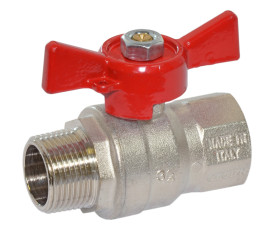 Кран шаровой Bonomi прямой для воды вн-нар 7957 3/4" (79570006) Кран шаровой Bonomi прямой для воды вн-нар 7957 3/4" (79570006)