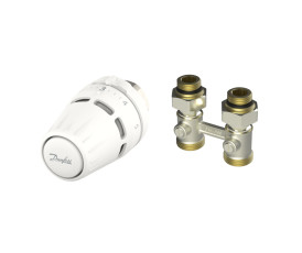 Комплект для радіатора з нижнім підключенням прямий M30x1.5 RLV-KB 1/2" Danfoss 015G5308 Комплект для радіатора з нижнім підключенням прямий M30x1.5 RLV-KB 1/2" Danfoss 015G5308