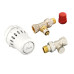 Комплект для радіатора з боковим підключенням прямий RA+RLV - s 1/2" Danfoss 015G5348 015G5348