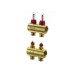 Колектор 1"х2 виходи з витратоміром FHF-2f 3/4" Danfoss 088U0522 088U0522