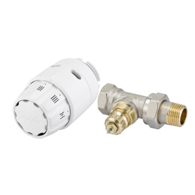 Комплект для радіатора з боковим підключенням прямий RA-FN+RAS-C2 1/2" Danfoss 013g5142