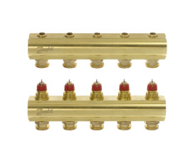 Коллектор 1"х5 выходов без расходомеров FHF-5 3/4" Danfoss 088U0505