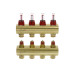 Колектор 1"х4 виходи з витратоміром FHF-4F 3/4" Danfoss 088U0524 088U0524