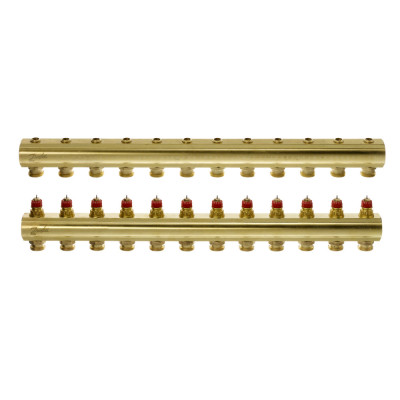 Колектор 1"х12 виходів без витратомірів FHF-12 3/4" Danfoss 088U0512