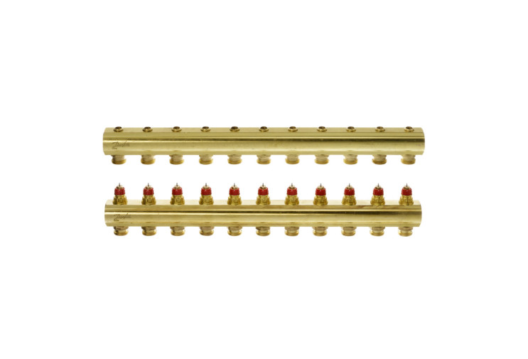 Коллектор 1"х11 выходов без расходомеров FHF-11 3/4" Danfoss 088U0511 088U0511