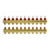 Колектор 1"х11 виходів з витратоміром FHF-11F 3/4" Danfoss 088U0531 088U0531