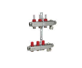Колектор 1"х3 виходи з витратоміром SSM-3F 3/4" Danfoss 088U0753 Колектор 1"х3 виходи з витратоміром SSM-3F 3/4" Danfoss 088U0753