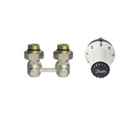 Комплект для радіатора з нижнім підключенням кутовий RAS-CK+RLV-KS 1/2" Danfoss 013G5276 Комплект для радіатора з нижнім підключенням кутовий RAS-CK+RLV-KS 1/2" Danfoss 013G5276