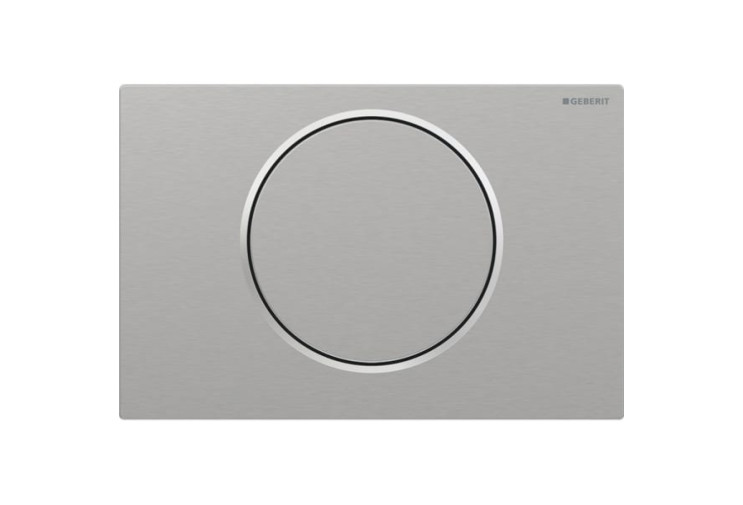 Змивна клавіша Geberit Sigma10 для змивання/зупинки змивання Round матова/поліроване 115.758.SN. 5 115.758.SN.5