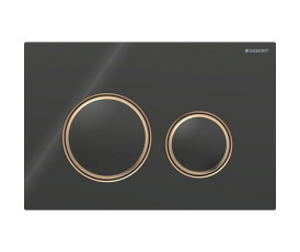 Смывная клавиша Geberit Sigma50 (ex Sigma21) для двойного смыва Round черный (115.650.SJ.1)