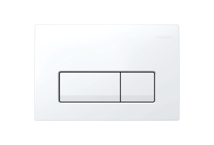 Змивна клавіша Geberit Delta50 для подвійного змиву Square білий 115.119.11.1 115.119.11.1