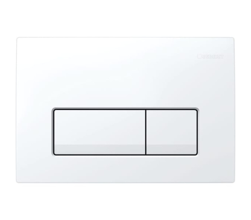 Змивна клавіша Geberit Delta50 для подвійного змиву Square білий 115.119.11.1