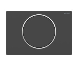 Змивна клавіша Geberit Sigma10 для змивання/зупинки змивання Round чорний матовий (115.758.14.5)