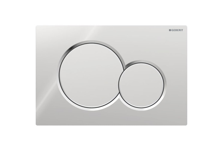 Смывная клавиша Geberit Sigma01 для двойного смыва Round глянцевый/матовый хром 115.770.KA.5 115.770.KA.5