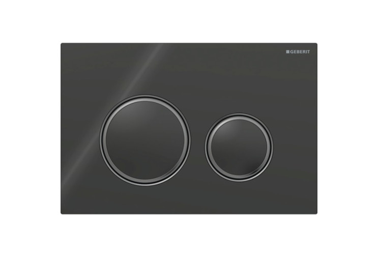Смывная клавиша Geberit Sigma50 (ex Sigma21) для двойного смыва Round черный (115.651.SJ.1) 115.651.SJ.1