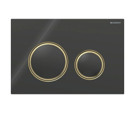 Змивна клавіша Geberit Sigma50 (ex Sigma21) для подвійного змиву Round чорний (115.652.SJ.1)