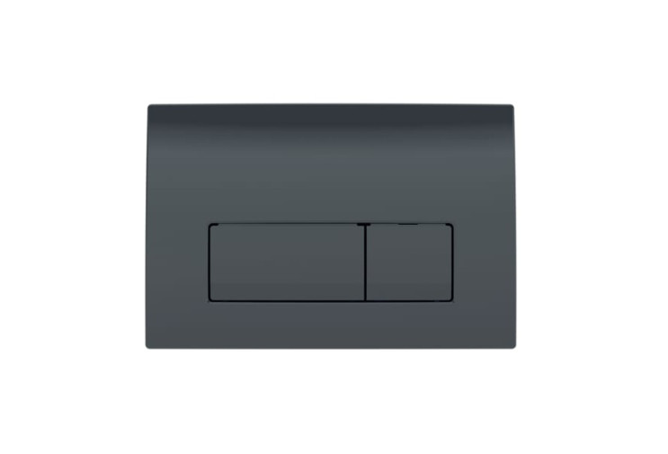 Смывная клавиша Geberit Delta50 для двойного смыва Square черный 115.119.DW.1 115.119.DW.1