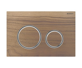 Смывная клавиша Geberit Sigma50 (ex Sigma21) для двойного смыва Round черный орех (115.884.JX.1)