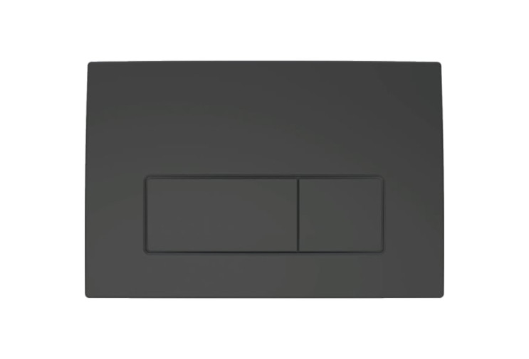Смывная клавиша Geberit Delta50 для двойного смыва Square черный матовый 115.119.14.1 115.119.14.1