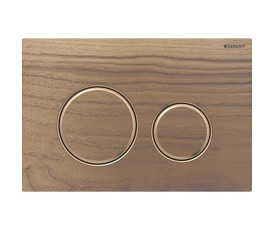 Смывная клавиша Geberit Sigma50 (ex Sigma21) для двойного смыва Round черный орех (115.650.JX.1)