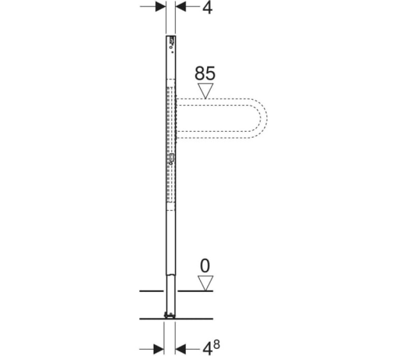 Монтажний елемент Geberit Duofix для перил і опор, 112 см безбар'єрне рішення (111.790.00.1) Монтажний елемент Geberit Duofix для перил і опор, 112 см безбар'єрне рішення (111.790.00.1)