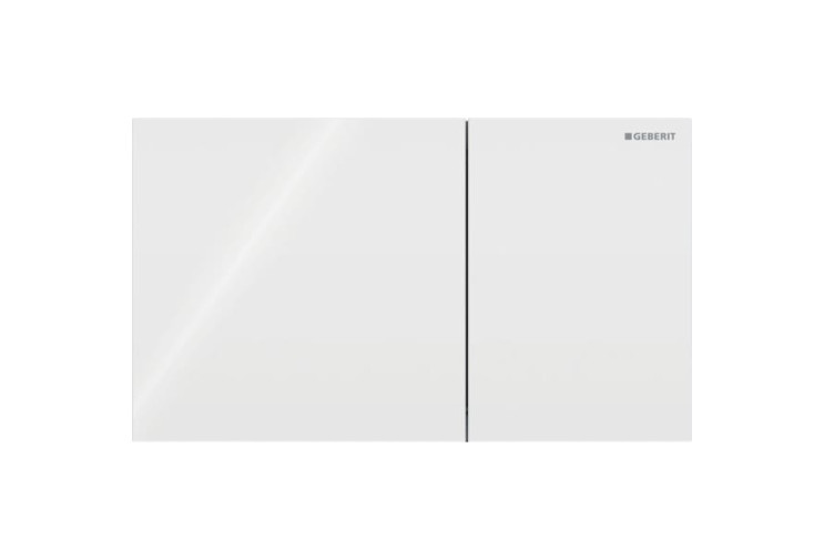 Змивна клавіша Geberit Sigma70 для подвійного змиву Square білий 115.622.SI. 1 115.622.SI.1