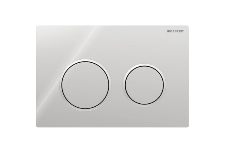 Смывная клавиша Geberit Omega20 для двойного смыва Round глянцевый хром (115.085.KH.1) 115.085.KH.1