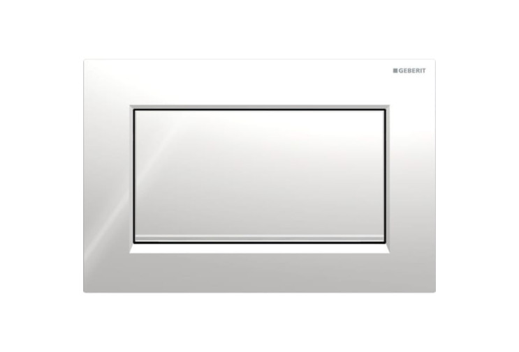 Змивна клавіша Geberit Sigma10 для змивання/зупинки змивання Square з кріпленням на гвинтах хромований/глянсовий хром 115.893.KY. 1 115.893.KY.1