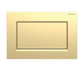Змивна клавіша Geberit Sigma10 для змивання/зупинки змивання Square з кріпленням на гвинтах позолота 115.893.45.1 Змивна клавіша Geberit Sigma10 для змивання/зупинки змивання Square з кріпленням на гвинтах позолота 115.893.45.1