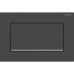 Змивна клавіша Geberit Sigma10 для змивання/зупинки змивання Square з кріпленням на гвинтах чорний матовий/глянсовий хром 115.893.14.1 115.893.14.1