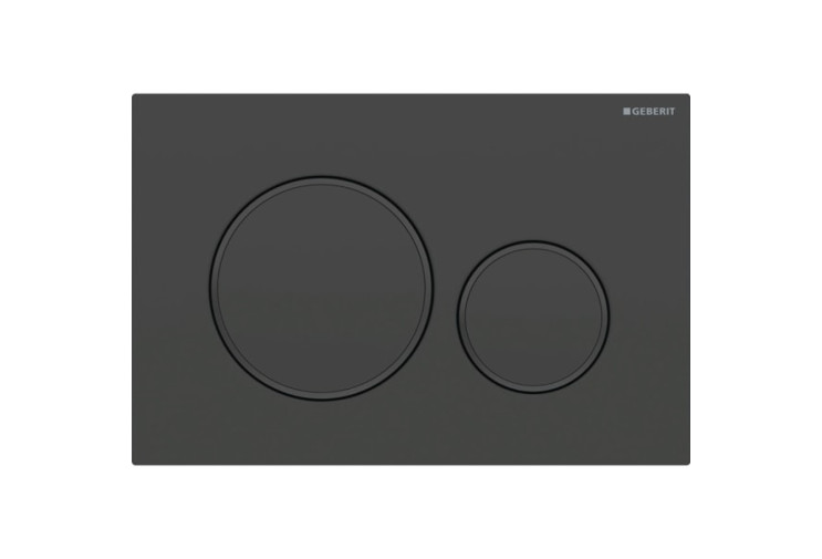Змивна клавіша Geberit Sigma20 для подвійного змиву Round чорний матовий (115.882.16.1) 115.882.16.1