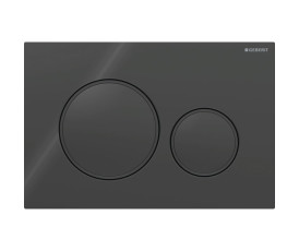 Смывная клавиша Geberit Sigma20 для двойного смыва Round черный/черный матовый (115.882.DW.1)