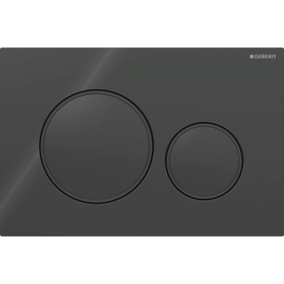 Смывная клавиша Geberit Sigma20 для двойного смыва Round черный/черный матовый (115.882.DW.1) Смывная клавиша Geberit Sigma20 для двойного смыва Round черный/черный матовый (115.882.DW.1)