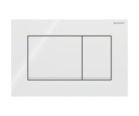 Змивна клавіша Geberit Sigma20 (ex Sigma30) для подвійного змиву Square білий/білий матовий (115.883.11.1) Змивна клавіша Geberit Sigma20 (ex Sigma30) для подвійного змиву Square білий/білий матовий (115.883.11.1)