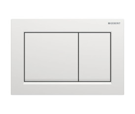 Змивна клавіша Geberit Omega20 для подвійного змиву Square матовий хром/глянсовий хром 115.080.JQ.1 Змивна клавіша Geberit Omega20 для подвійного змиву Square матовий хром/глянсовий хром 115.080.JQ.1