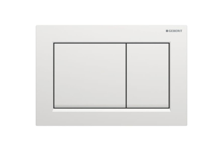 Смывная клавиша Geberit Omega20 для двойного смыва Square матовый/глянцевый хром 115.080.JQ.1 115.080.JQ.1