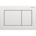 Смывная клавиша Geberit Omega20 для двойного смыва Square матовый/глянцевый хром 115.080.JQ.1 115.080.JQ.1