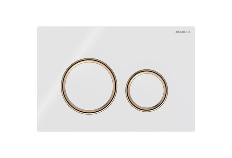 Смывная клавиша Geberit Sigma50 (ex Sigma21) для двойного смыва Round белый (115.650.SI.1) 115.650.SI.1
