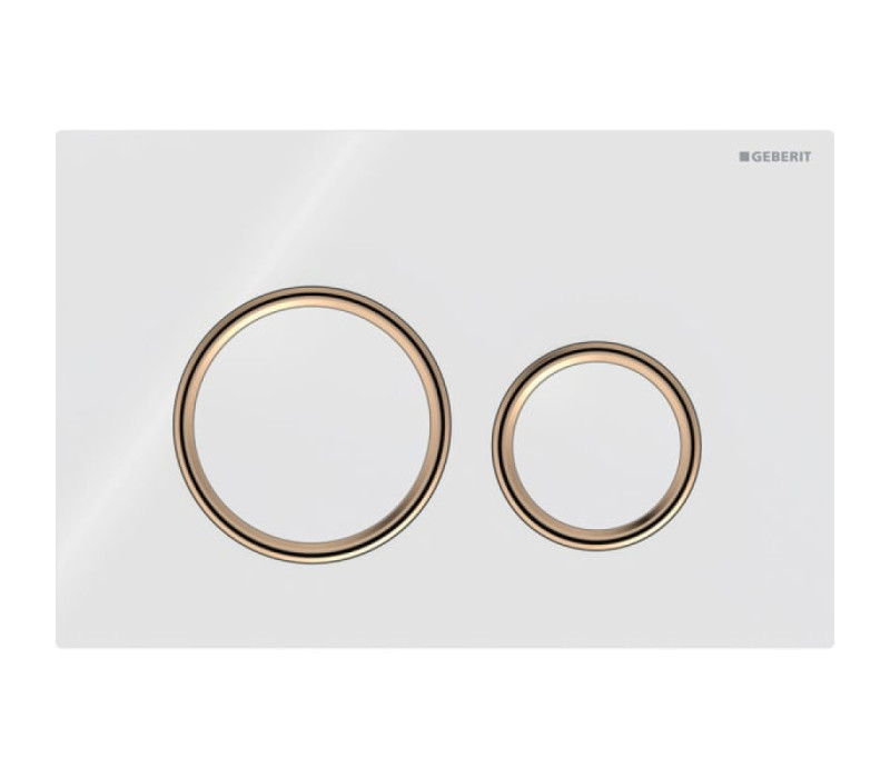 Смывная клавиша Geberit Sigma50 (ex Sigma21) для двойного смыва Round белый (115.650.SI.1)