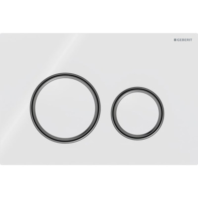 Смывная клавиша Geberit Sigma50 (ex Sigma21) для двойного смыва Round белый (115.651.SI.1) Смывная клавиша Geberit Sigma50 (ex Sigma21) для двойного смыва Round белый (115.651.SI.1)