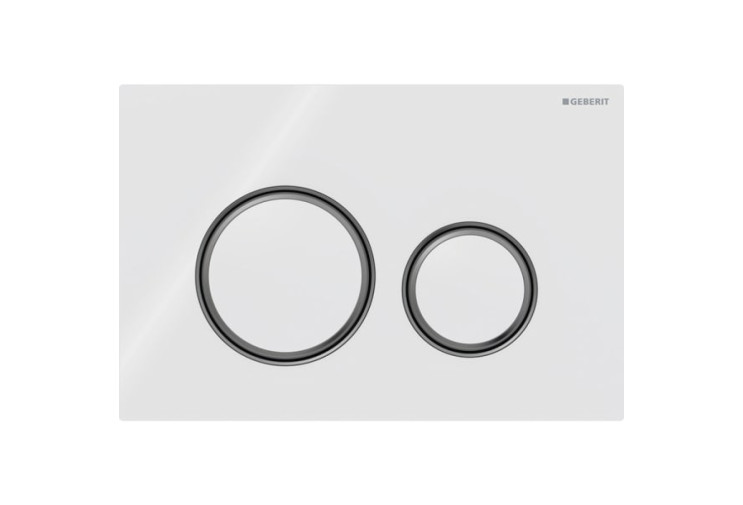 Смывная клавиша Geberit Sigma50 (ex Sigma21) для двойного смыва Round белый (115.651.SI.1) 115.651.SI.1
