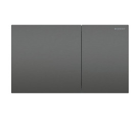Смывная клавиша Geberit Sigma70 для двойного смыва Square черный хром/матовый 115.622.QD.1