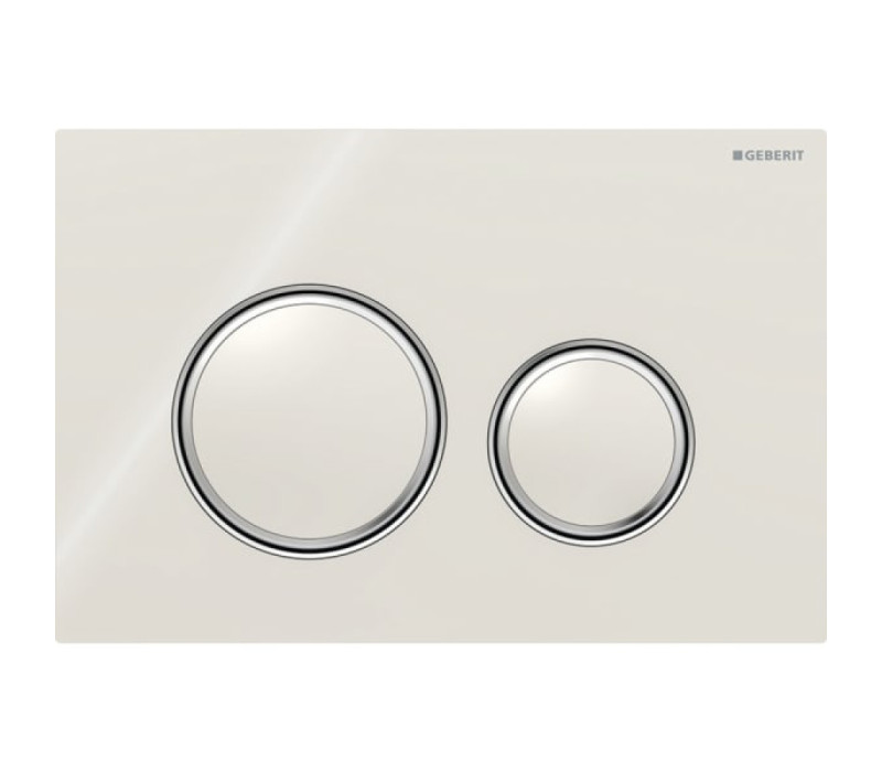 Смывная клавиша Geberit Sigma50 для двойного смыва Round песочно-серый/хромированный 115.884.JL.1