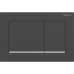 Смывная клавиша Geberit Omega20 для двойного смыва Square черный матовый/глянцевый хром 115.080.14.1 115.080.14.1