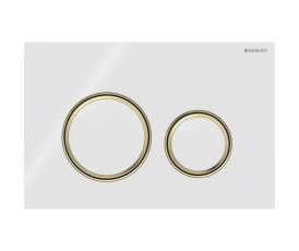 Змивна клавіша Geberit Sigma50 (ex Sigma21) для подвійного змиву Round білий (115.652.SI.1)