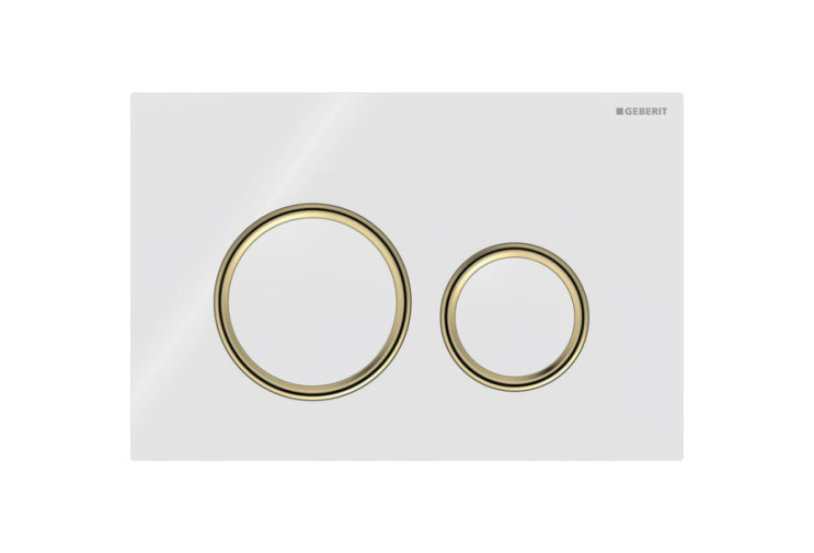 Смывная клавиша Geberit Sigma50 (ex Sigma21) для двойного смыва Round белый (115.652.SI.1) 115.652.SI.1
