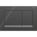 Смывная клавиша Geberit Omega20 для двойного смыва Square черный/глянцевый хром 115.080.KM. 1 115.080.KM.1