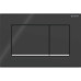 Змивна клавіша Geberit Sigma20 (ex Sigma30) для подвійного змиву Square чорний/глянсовий хром (115.883.KM.1) 115.883.KM.1